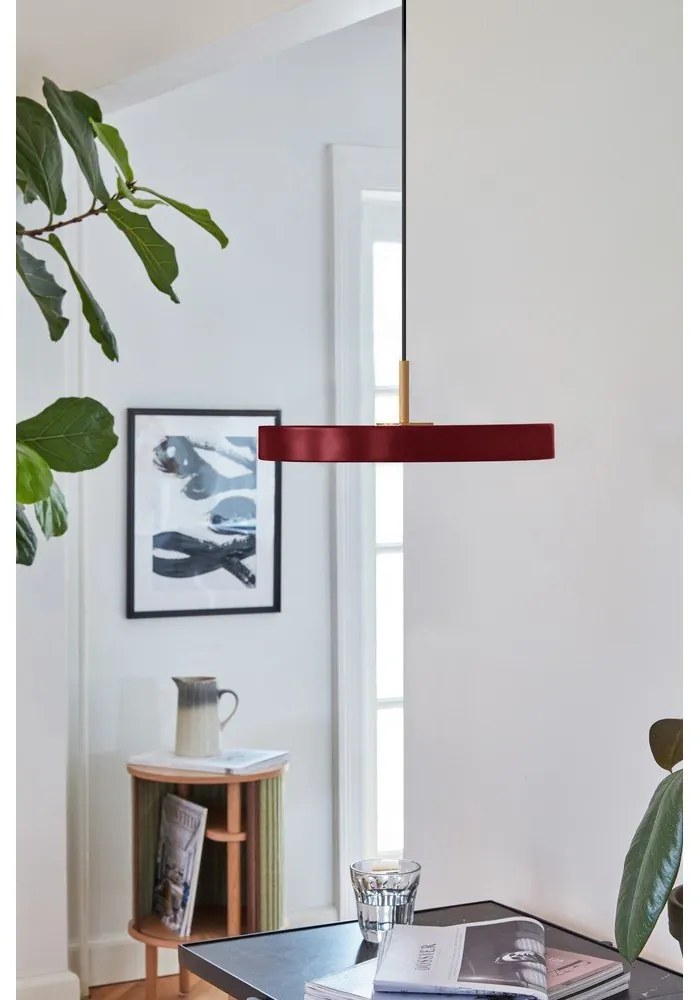 Červené LED závesné svietidlo s kovovým tienidlom ø 31 cm Asteria Mini – UMAGE