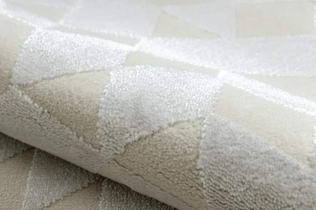 Koberec PEARL 51321A geometrický / štrukturálny, krémový