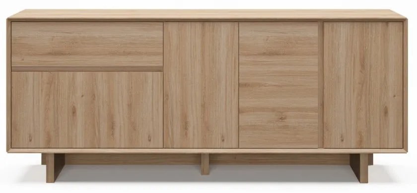 Komoda v dekore duba v prírodnej farbe 180x76x45 cm Carpi – Marckeric