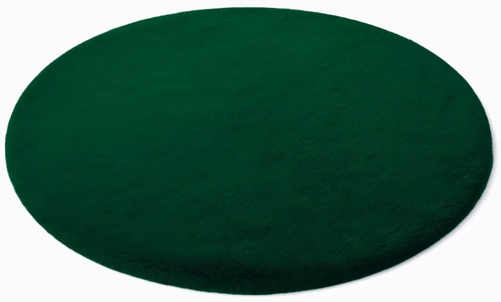 Zelený okrúhly koberec Rabbit Rozmer: 90 cm