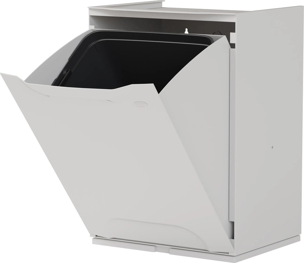 Súprava 4 plastových košov na triedený odpad, 20 L, 340 x 290 x 470 mm