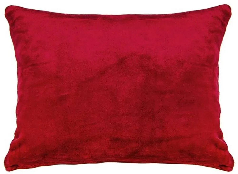 XPOSE® Mikroplyšová obliečka na vankúš - vínová 40x60 cm