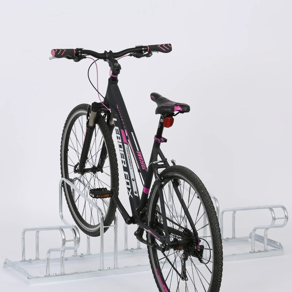Stojan na bicykle, 5 státí, obojstranne nastaviteľný, na kotvenie