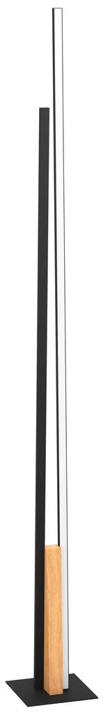 EGLO LED dizajnová stojacia lampa PANAGRIA, 12,8 W, 11,2 W, teplá biela, čierna