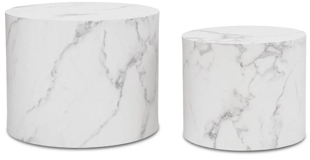 PROXIMA.store - Moderná zostava stolíkov LEILA FARBA: biela