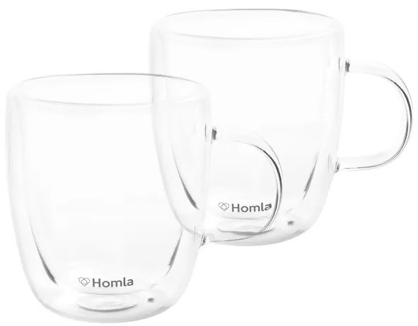 Sada dvoch hrnčekov CEMBRA s dvojitým dnom ALL 833972 420 ml