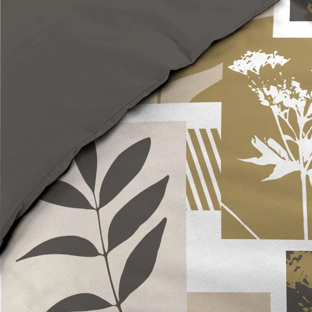 Biele/hnedé bavlnené obliečky na dvojlôžko/predĺžené 240x220 cm Utopia – douceur d'intérieur