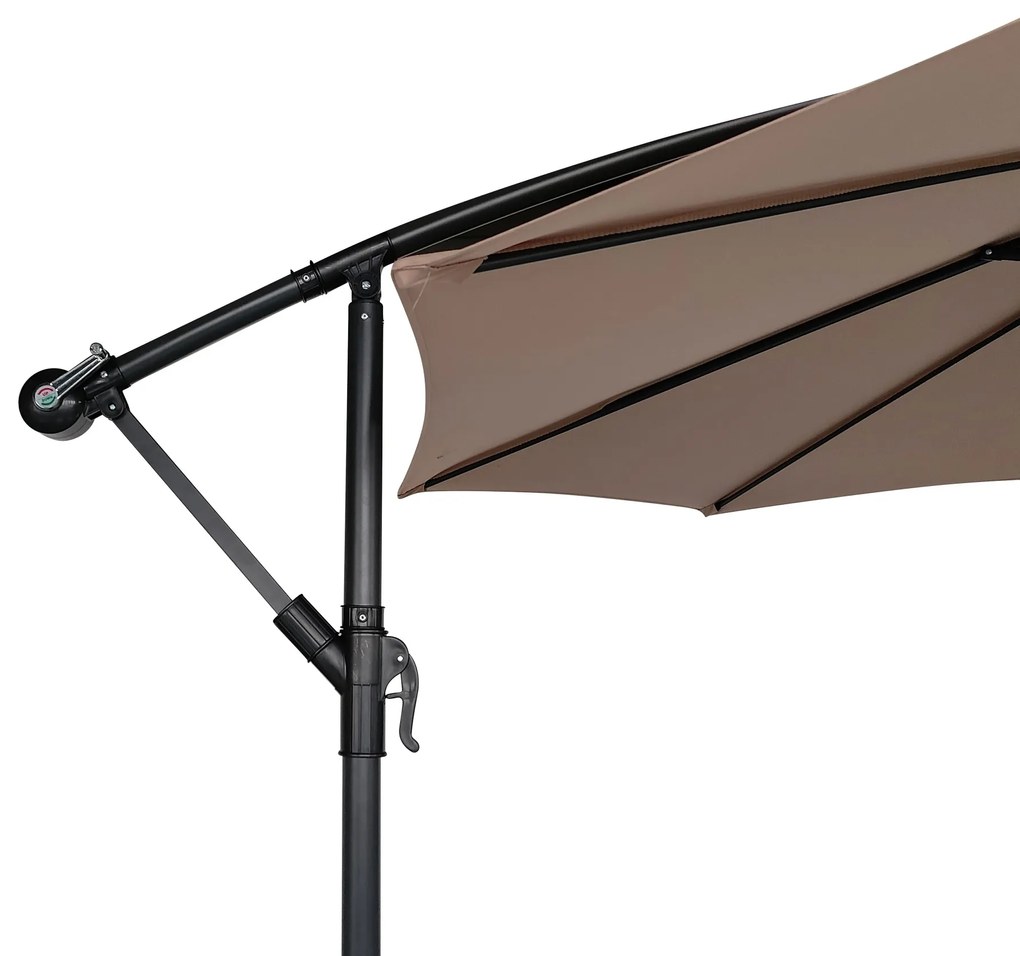 Zahradní slunečník Houseland Zynex 300 cm světle hnědý
