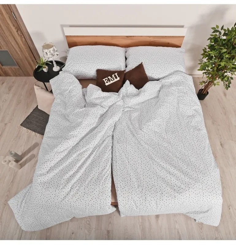 Obliečky bavlnené Sand EMI, Štandardný set jednolôžko obsahuje 1x 140x200 + 1x 70x90