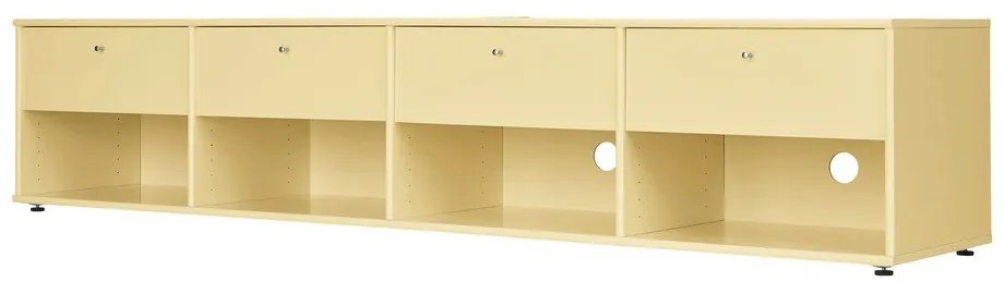 Svetložltý TV stolík 214x45 cm Mistral – Hammel Furniture