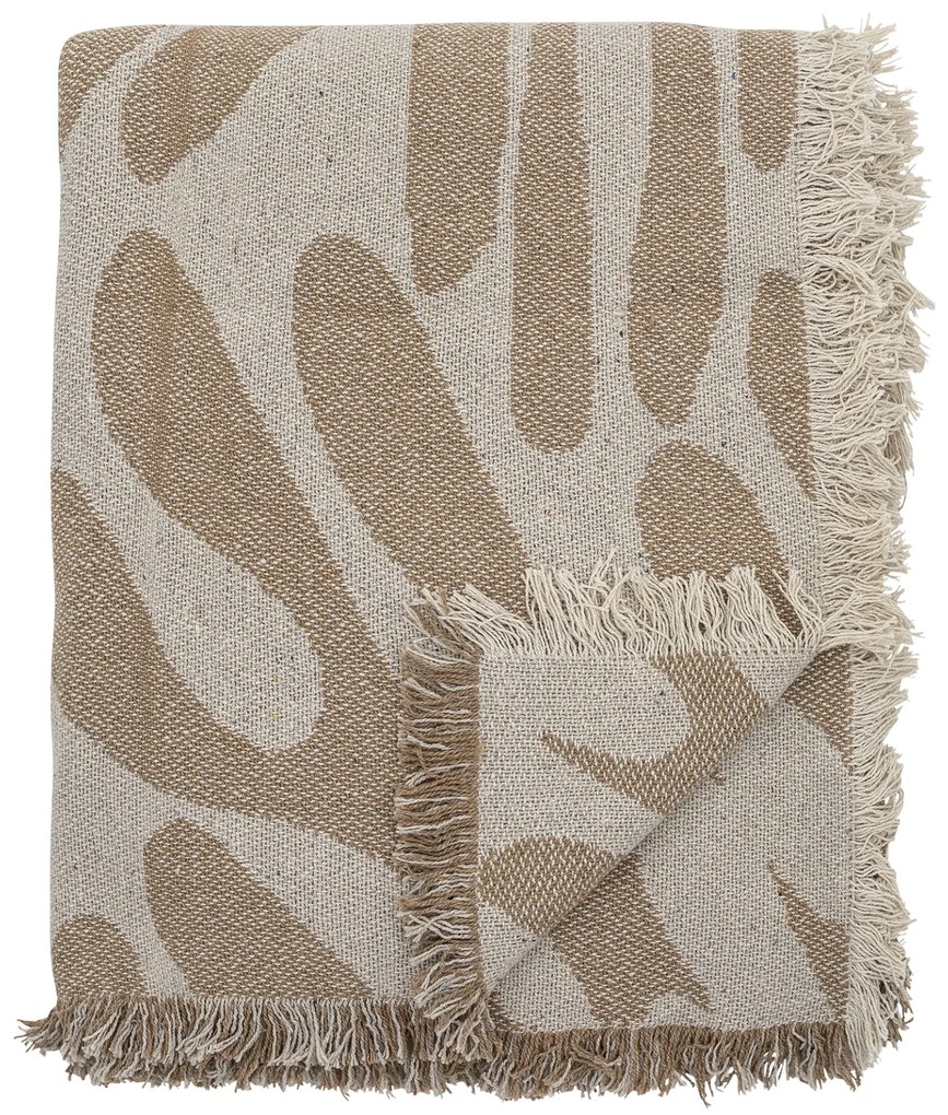 Bloomingville Prehoz z recyklovanej bavlny Alk Brown 130 x 160 cm