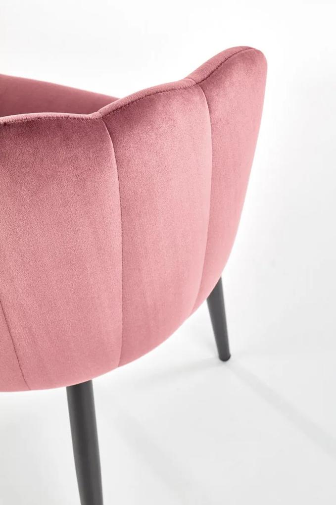 Designová stolička Zelo ružová