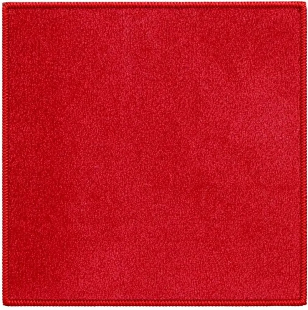 AladinWorld Expres, Kusový koberec Monarch red štvorec, 200x200, červená, chodba / predsieň
