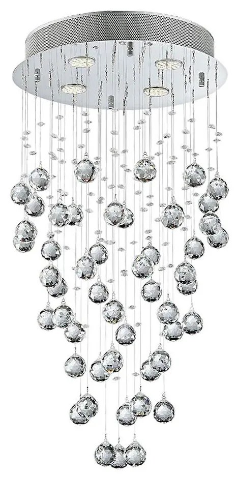 LUXERA 62411 - Krištáľový prisadený luster NORR 4xGU10/50W/230V