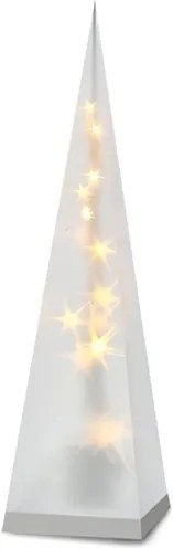 LED vianočné pyramída na batérie, 3D efekt svetla, 45cm