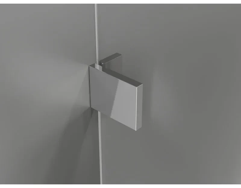 Mexen Lunar L Duo výklopný sprchový kút 95 x 75 cm, 8mm číre sklo, chrómový profil, 834L-095L-075P-01-00