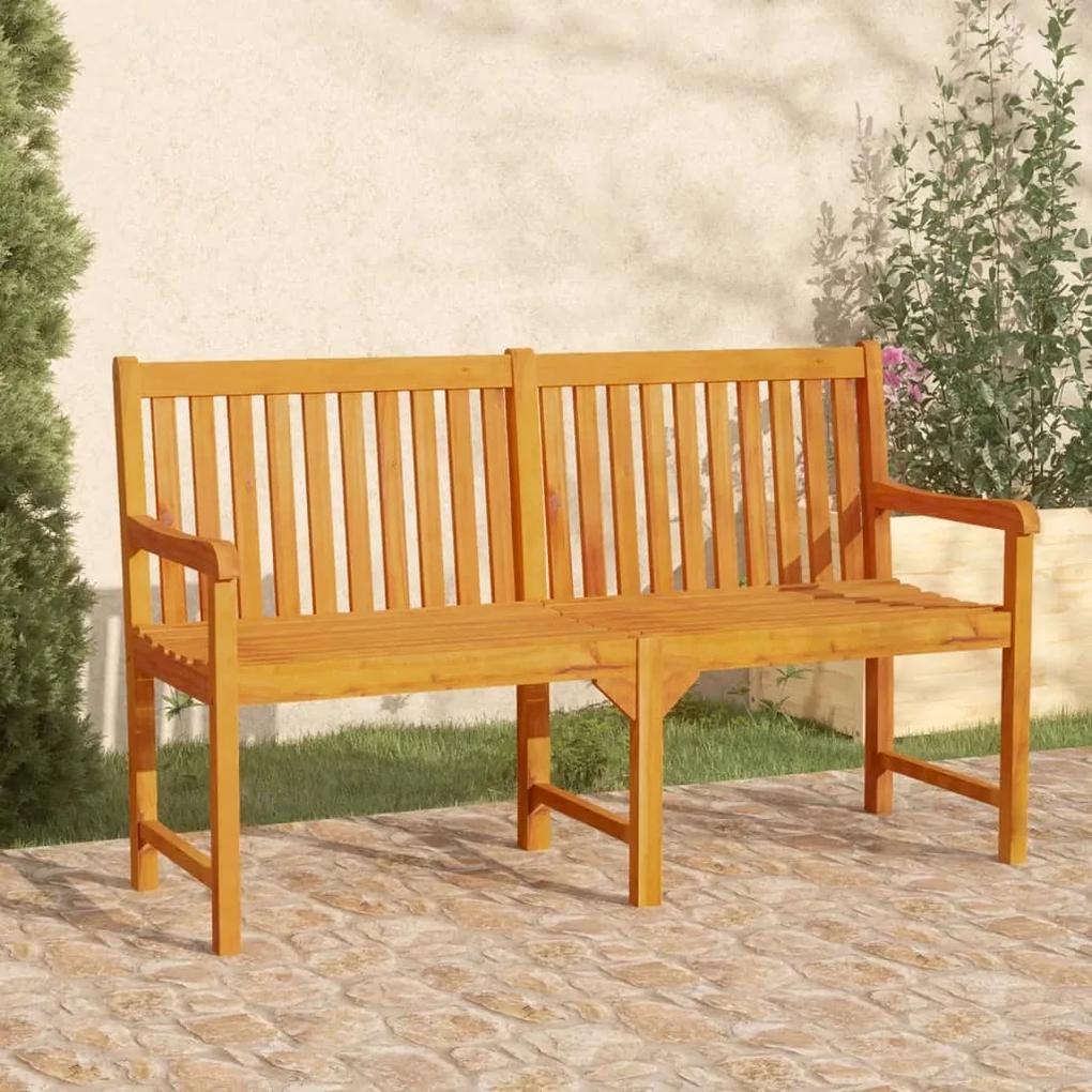 Záhradná lavička 150 cm masívne akáciové drevo