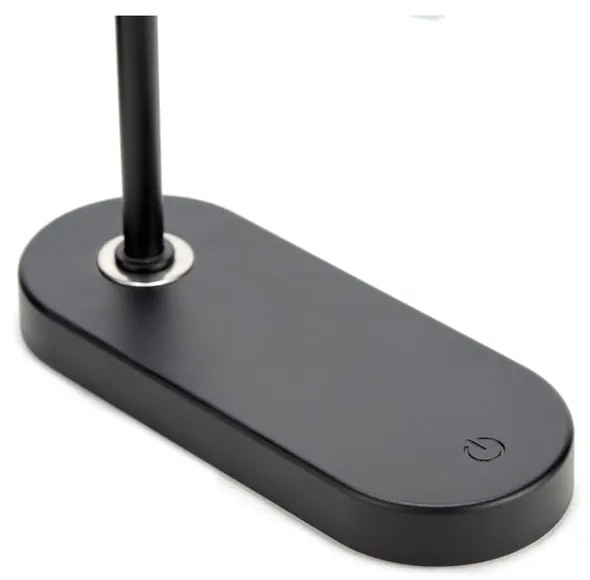 Čierna stolová lampa (výška 36,5 cm) Evaro – Gingko