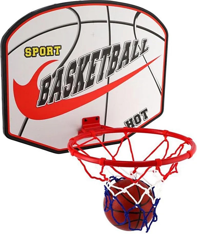 Basketbalový kôš s loptou