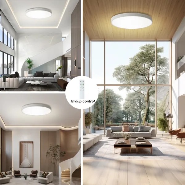 Brilagi - stmievateľné LED svietidlo POOL SMART, 128 W / 230 V, priemer 100 cm, Wi‑Fi (Tuya), biele, s diaľkovým ovládaním