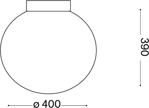 Ideal Lux - Stropné svietidlo MAPA 1xE27/60W/230V 400 mm