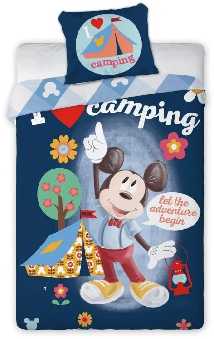 FARO Obliečky Mickey camping Bavlna 140/200, 70/90 cm