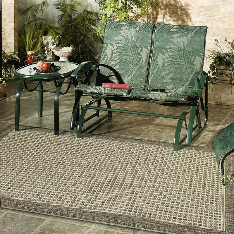 Oriental Weavers, Kusový koberec Sisalo / DAWN 2822 / W71I – na von aj na doma, 200x285, šedá, chodba / predsieň