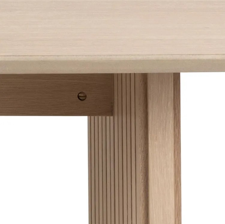 Jedálenský stôl CHRISTO 220 cm bielený dub