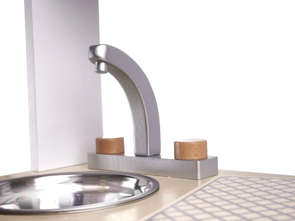 KIK LULILO Detská drevená kuchynka MDF KUKETO + príslušenstvo