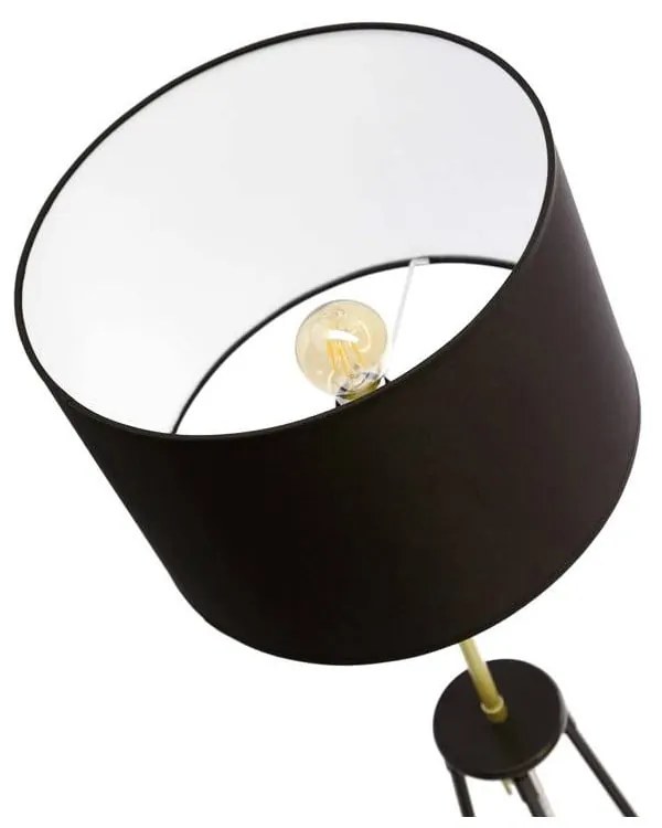 Čierna stojacia lampa (výška 154 cm) Tegola - Candellux Lighting