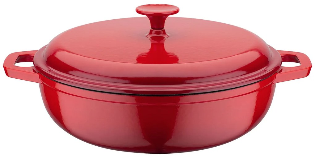 GSW Liatinový hrniec na dusenie/pekáč/tajin (30 cm, červená, hrniec na dusenie) (100290572)