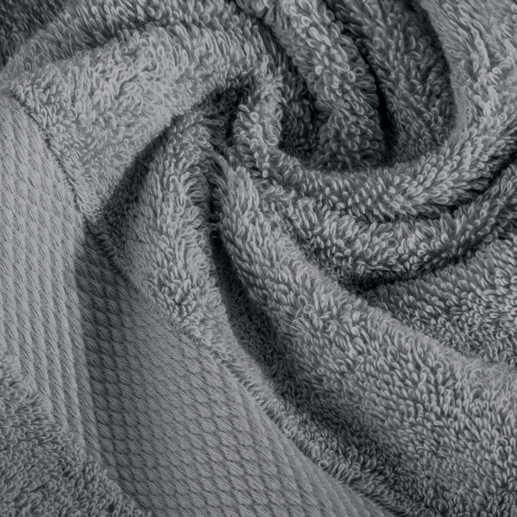 BAVLNENÝ UTERÁK LORITA 70X140 CM TMAVOSIVÁ