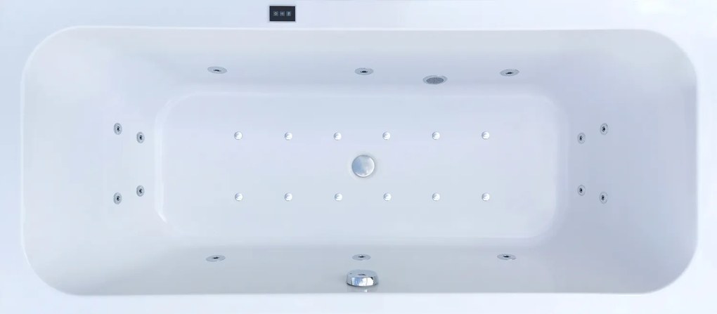Obdĺžniková Vaňa S Hydromasážou Spa 180x80 Poľsko