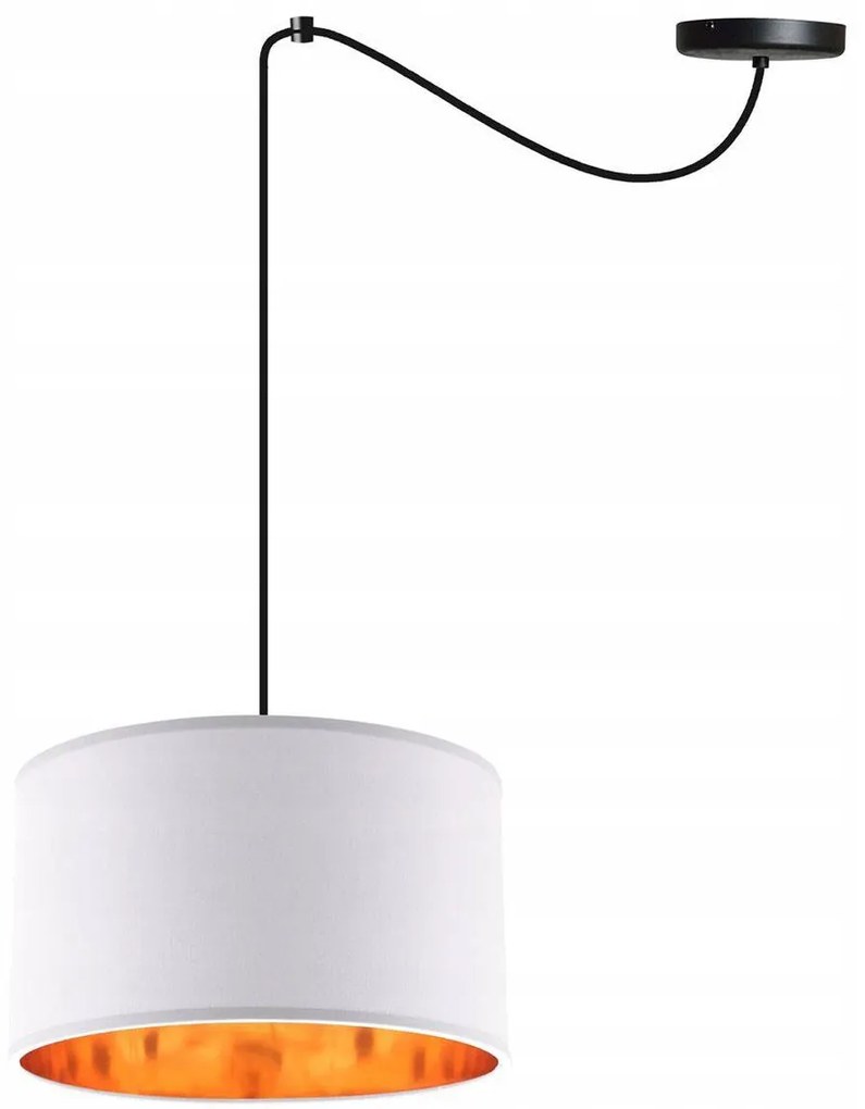 Závesné svietidlo Shade Spider, 1x textilné tienidlo (výber zo 6 farieb), (výber z 2 farieb konštrukcie), g