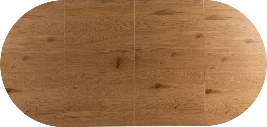 PROXIMA.store - Okrúhly rozkladací stôl DORIAN FARBA: čierna, FARBA NÔH: dub