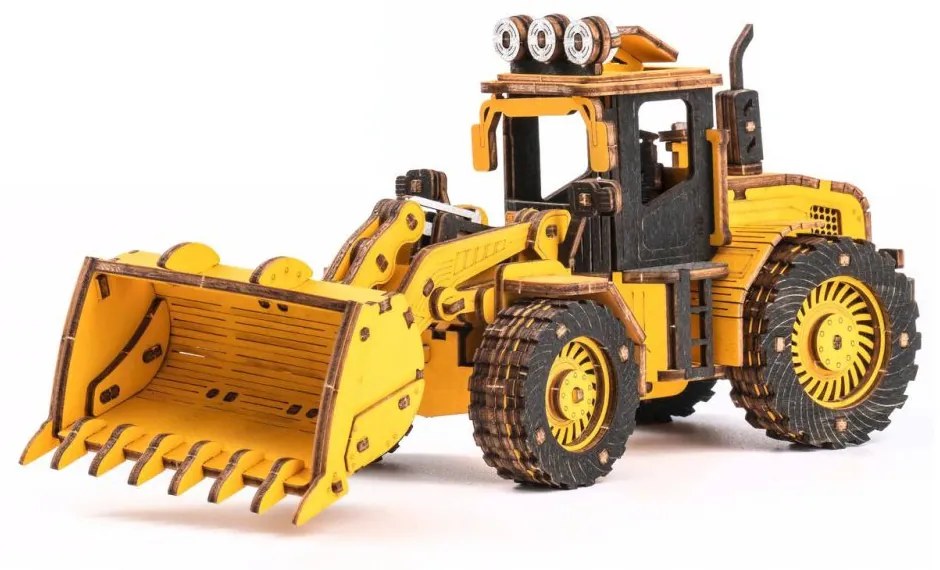 Robotime Rokr 3D dřevěné puzzle Buldozer 211 ks