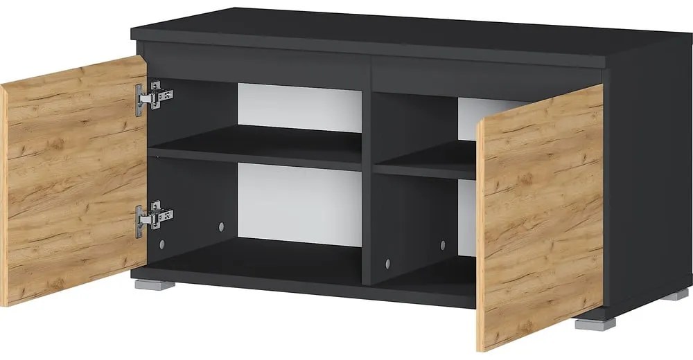 Skrinka na topánky v dekore duba s lavicou Lissabon - Germania