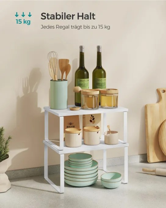 Set 4 kuchynských políc KCS027W01