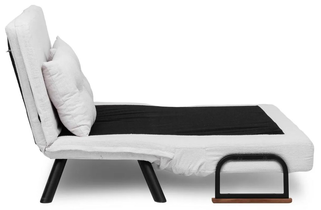 Pohovka futon Sandy (biela). Akcia -19%. Vlastná spoľahlivá doprava až k Vám domov. 1101768