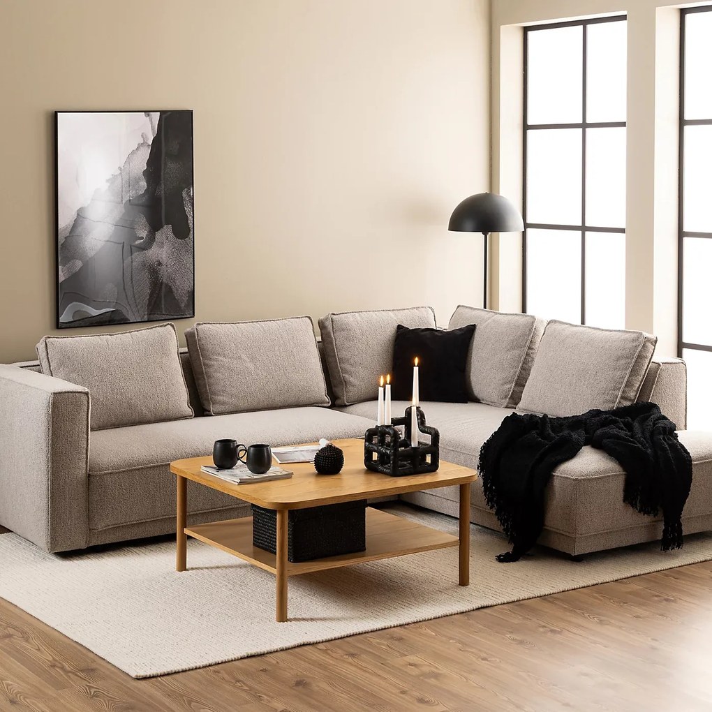Konferenčný stolík Banbury 90 cm dub prírodný lakovaný