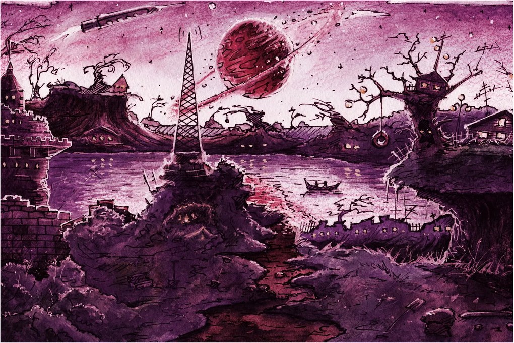 Obraz - Očarovaná dedina (90x60 cm)
