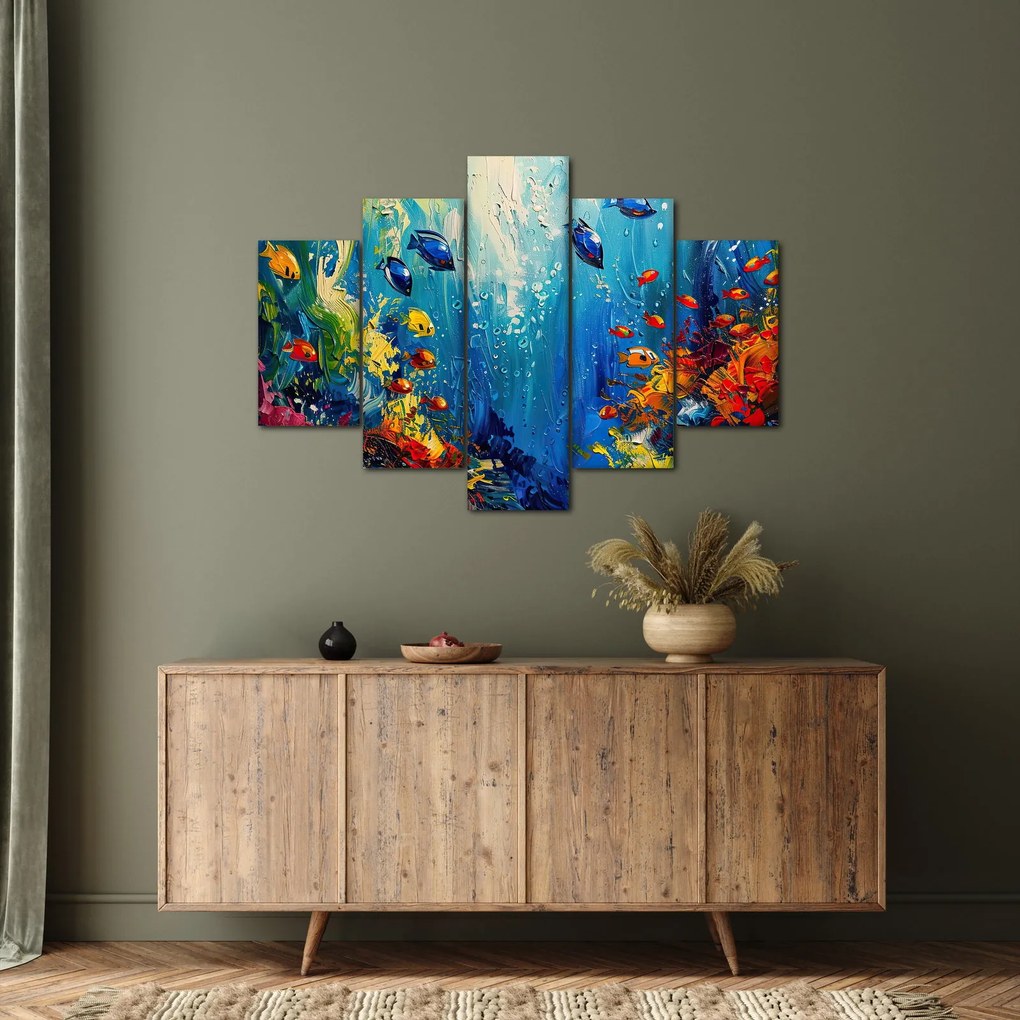 Obraz - Maľba podmorského sveta (150x105 cm)