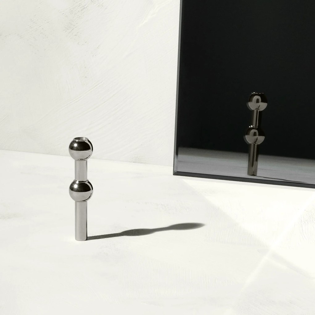 Stoff Nagel Dizajnová vázička STOFF Nagel Black Chrome