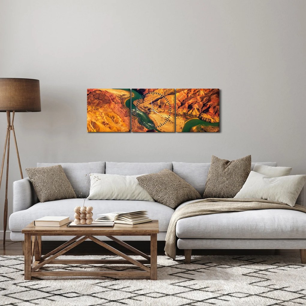 Obraz - Grand Canyon (s hodinami) (90x30 cm)