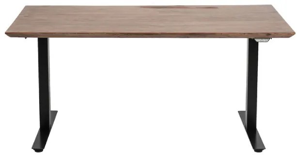Office Symphony Black písací stôl 160x80 cm tmavo hnedý
