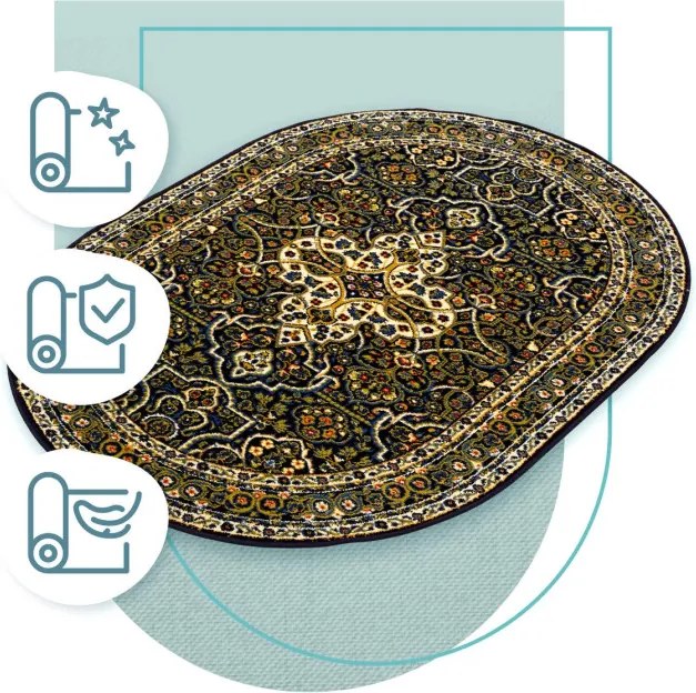 Koberec Agnella Standard Laurus granátový ovál