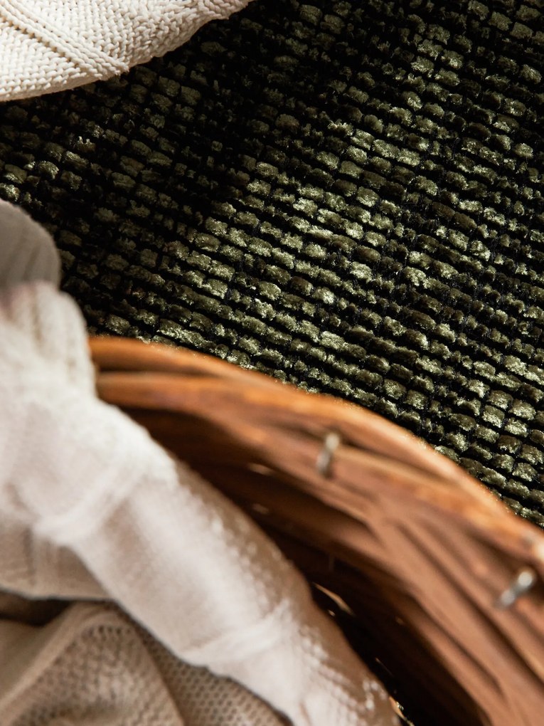 Kusový koberec Brilliance Prisma 106313 Green z kolekcie Elle kruh, 200x200 (priemer) kruh, zelená, obývacia izba, ELLE Decoration