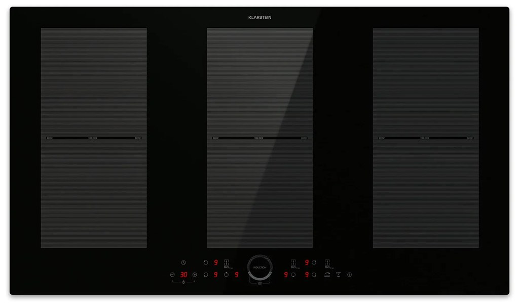 Klarstein Delicatessa 90 Full Flex vstavaná indukčná varná doska 6 zón 10 500 W sebestačná