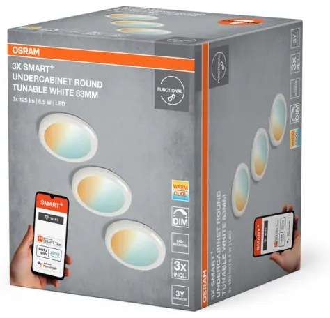 Osram -SADA 3x LED Stmievateľné podlinkové svietidlo SMART+ LED/6,5W/230V Wi-Fi