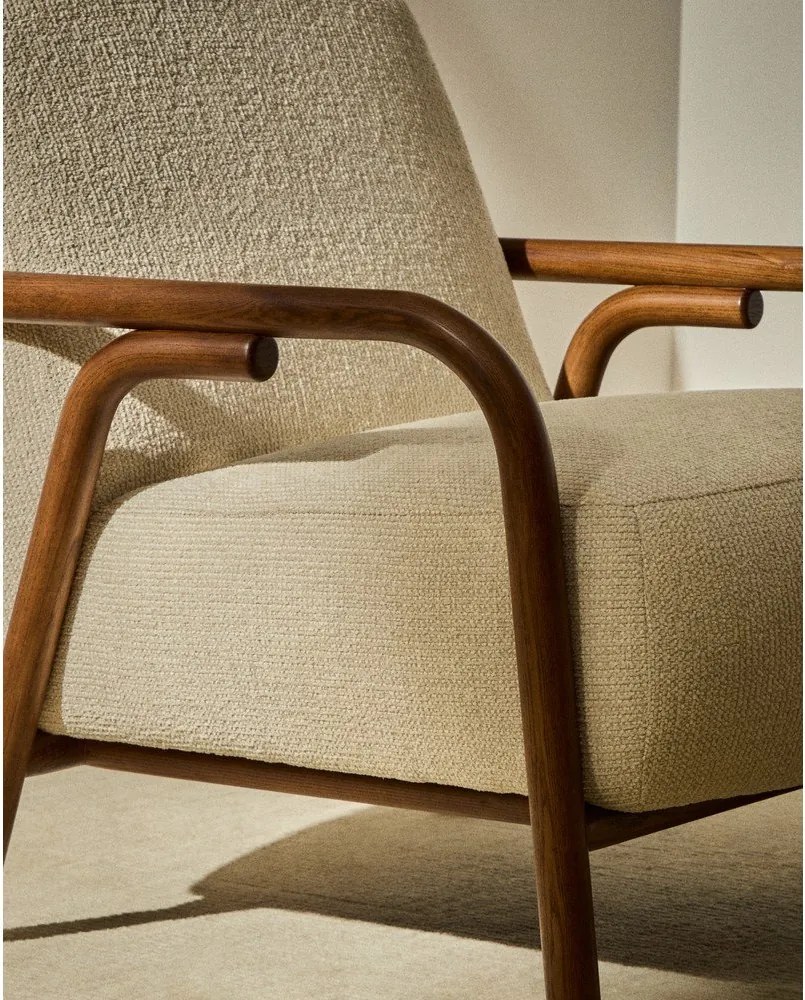 Béžové ženilkové kreslo Sylo – Kave Home